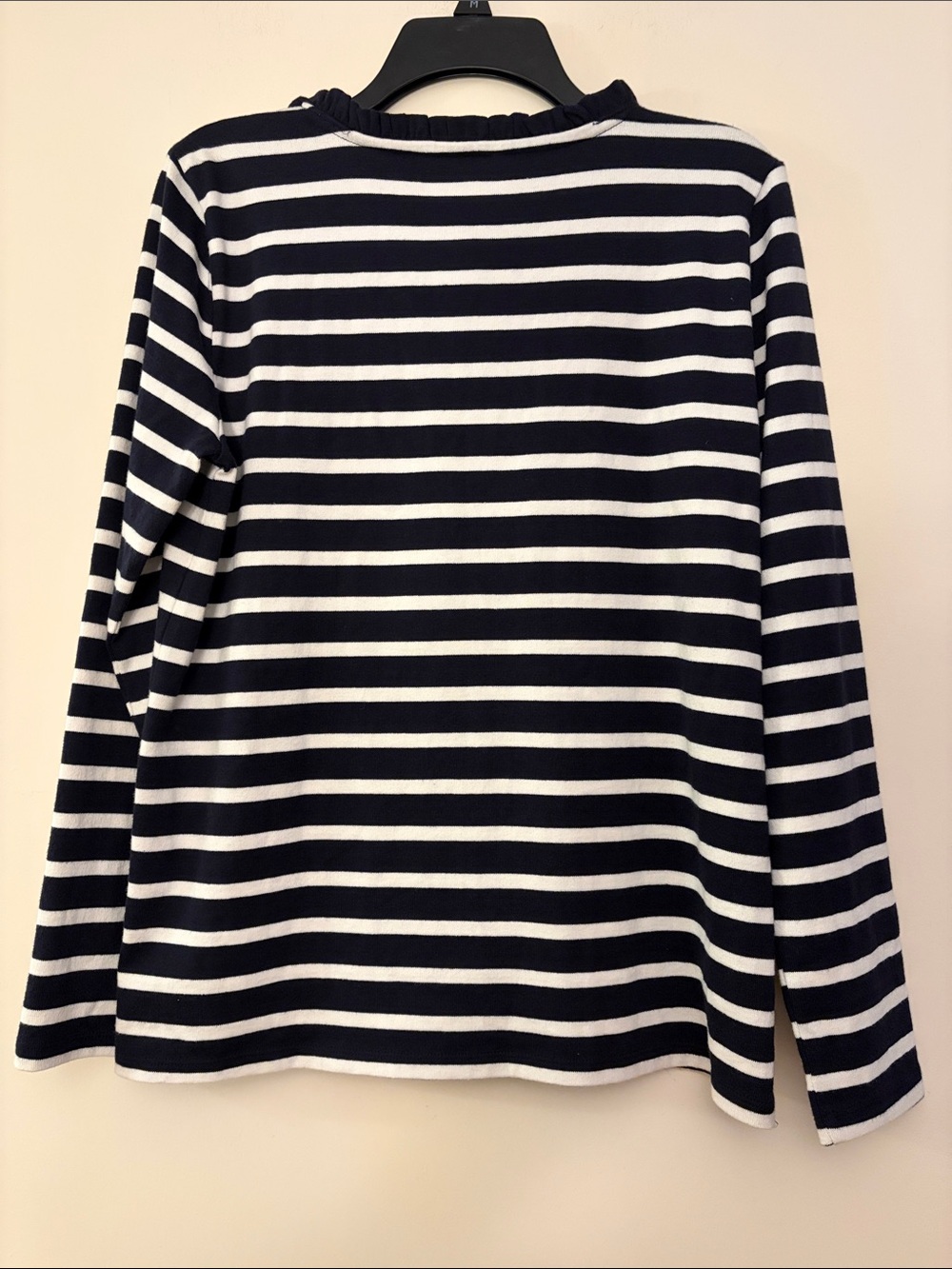 Talbots Women’s Navy & White Striped Cotton Top, size M - Picture 5 of 5